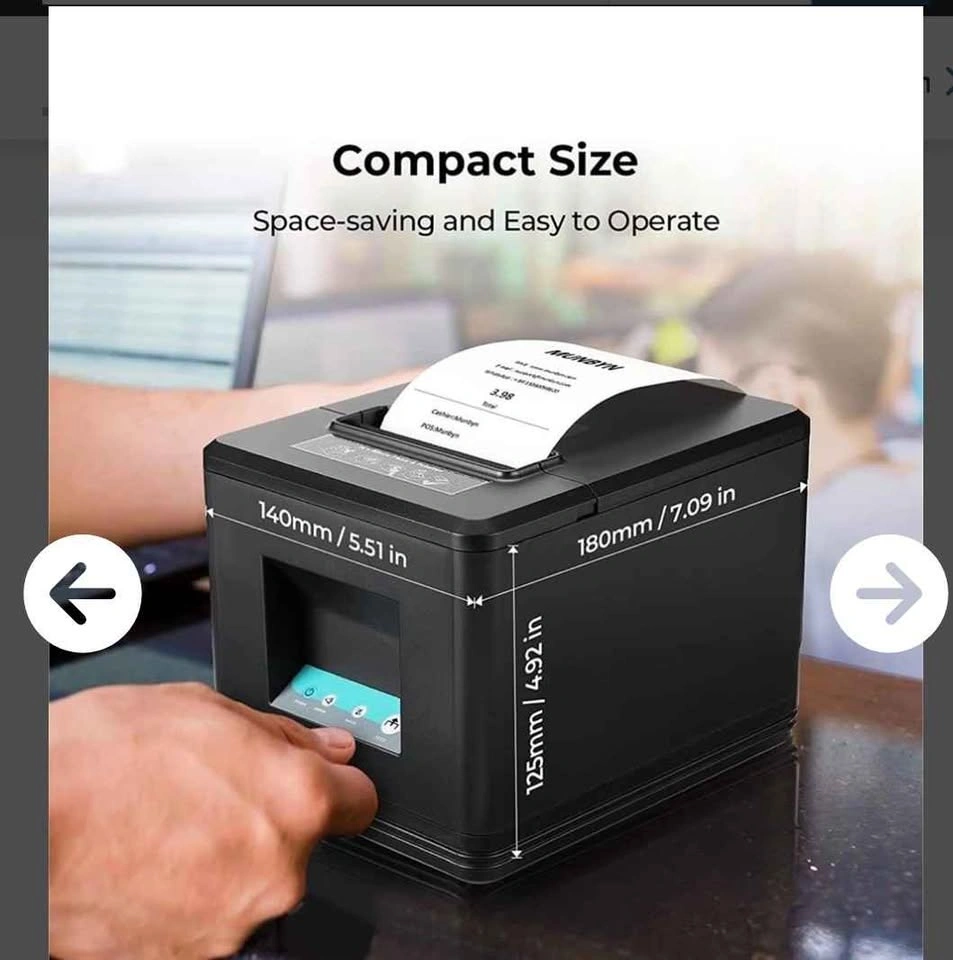 MUNBYN 80mm USB Receipt Printer with Auto Cutter - photo 2