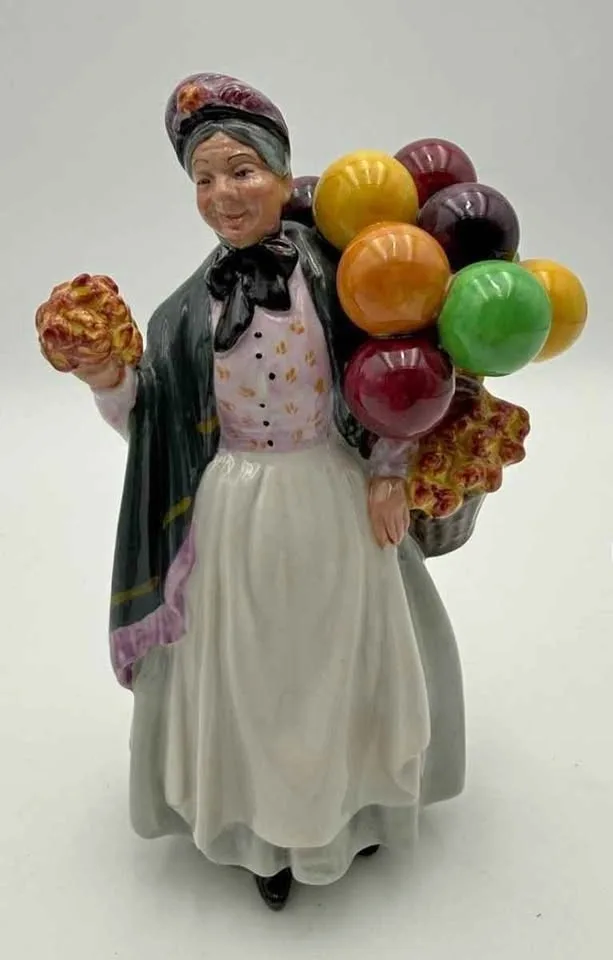 Royal Doulton Biddy Pennyfarthing Figurine (9", England)