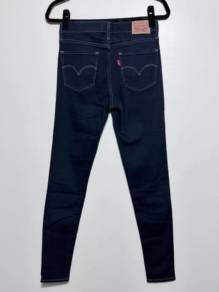 Levi’s 720 High Rise Super Skinny Jeans Dark Indigo NWOT Size 27 - photo 3