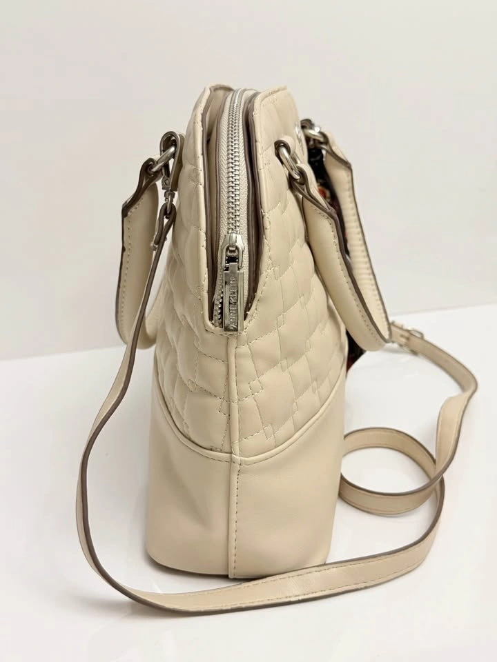 Anne Klein Cream Quilted Purse Satchel & Crossbody - photo 3