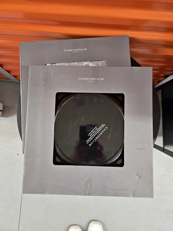 Charter Club Home Silvertone Charger Plates Set of 4