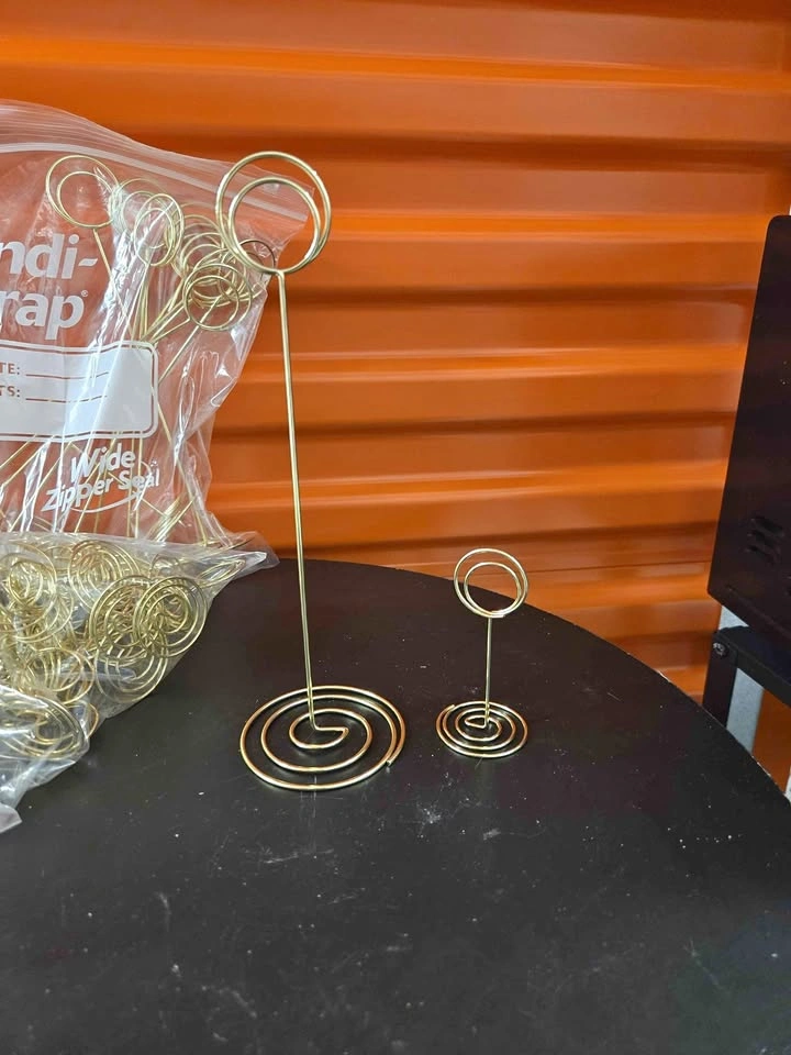 Gold Wire Place Card Holders Photo Holders Event Decor