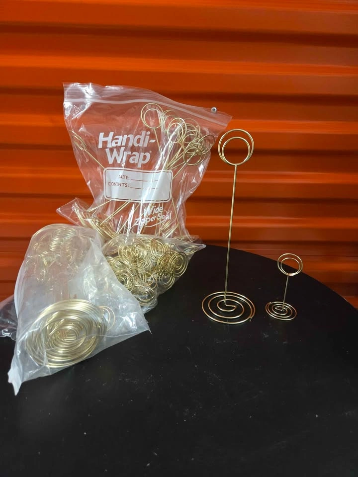 Gold Wire Place Card Holders Photo Holders Event Decor - photo 2