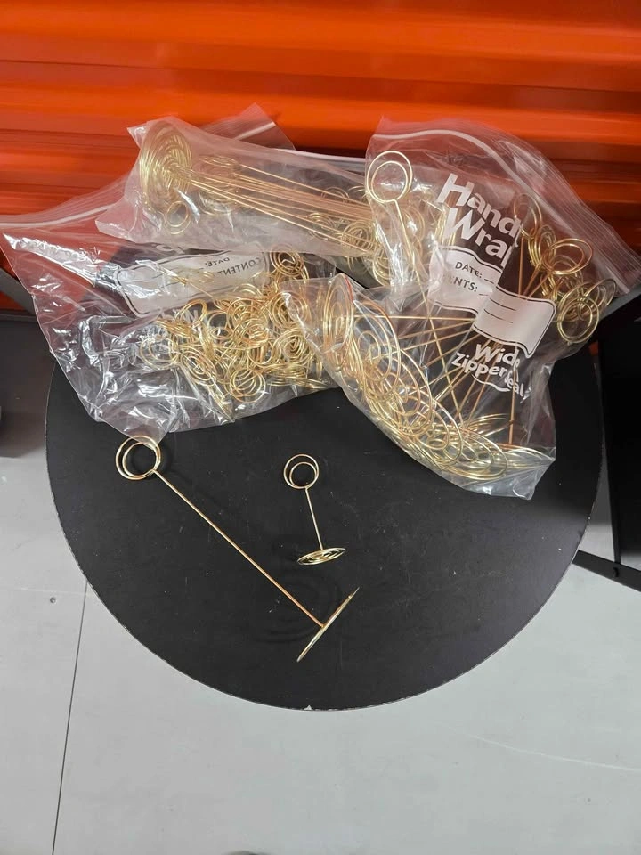Gold Wire Place Card Holders Photo Holders Event Decor - photo 3