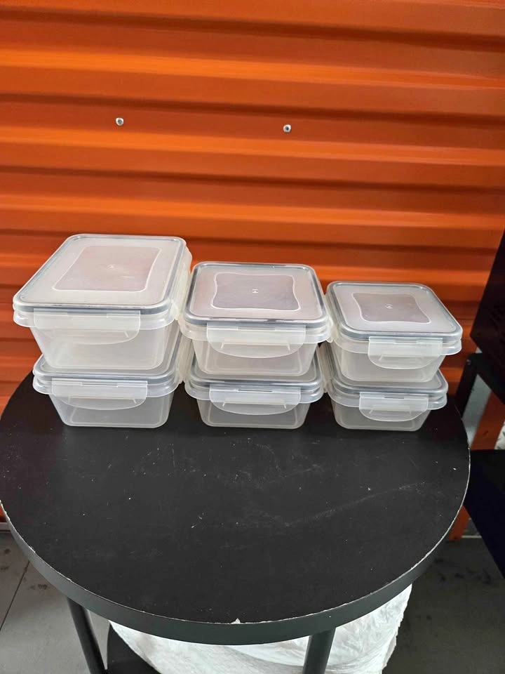 Stackable Food Storage Containers, Set of 6