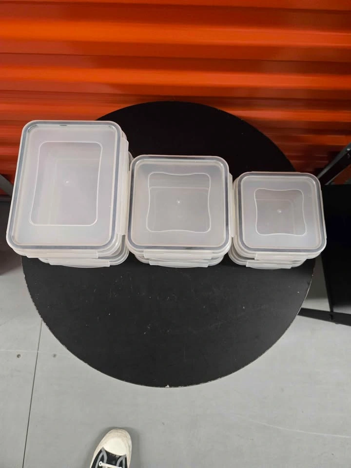 Stackable Food Storage Containers, Set of 6 - photo 2