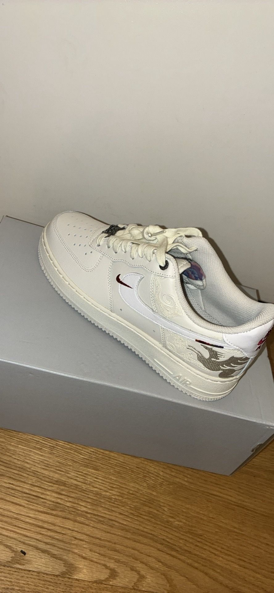 Tan & White AF1 With Design - photo 3