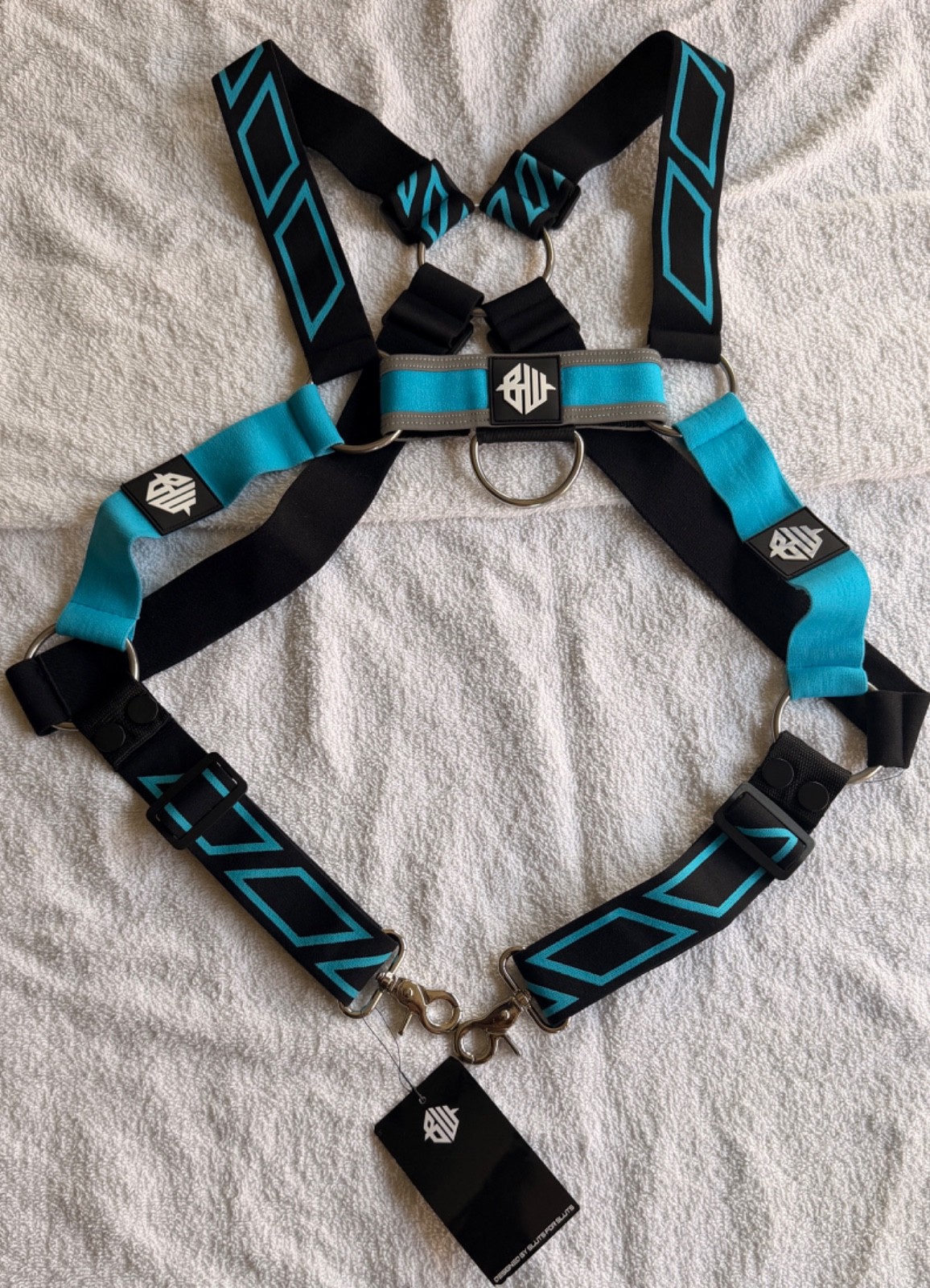 Breedwell AKIRA Suspender Harness - 2XL - Aqua Blue - photo 3