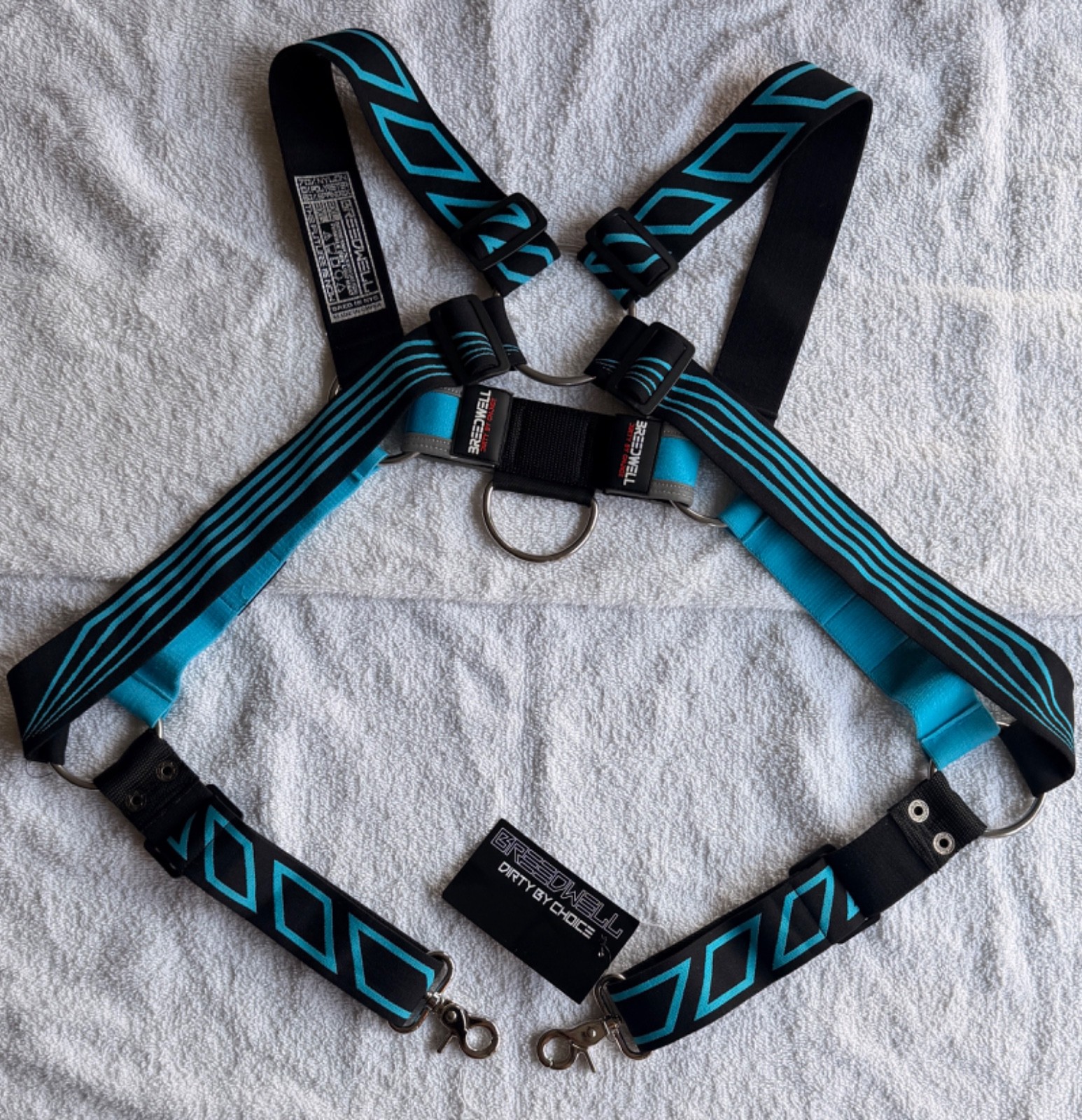 Breedwell AKIRA Suspender Harness - 2XL - Aqua Blue - photo 5