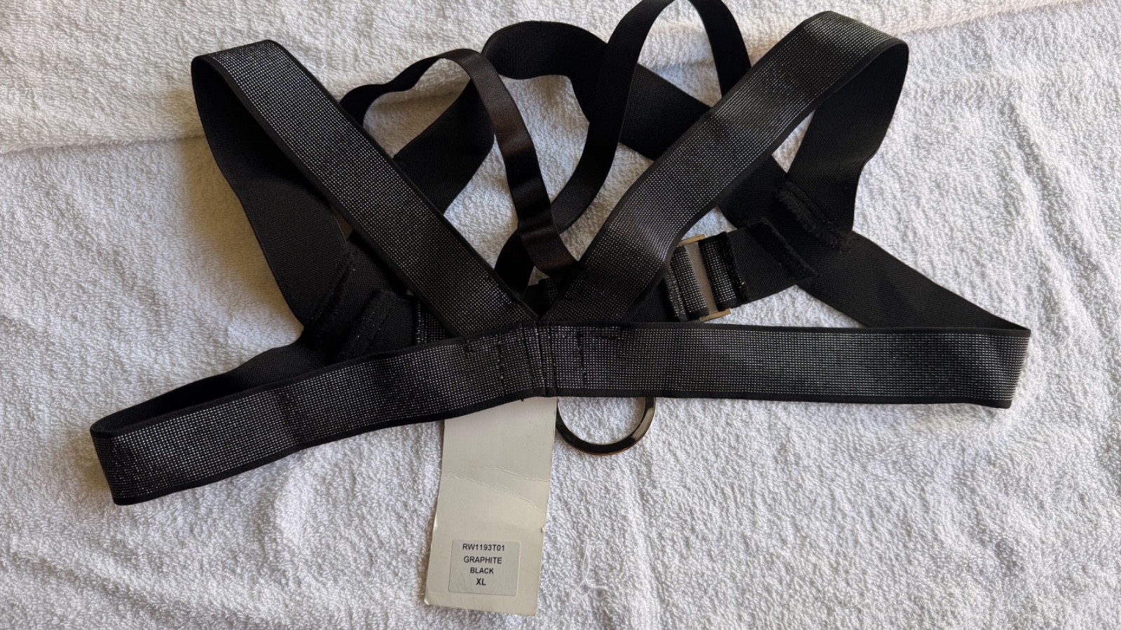 STUD GRAPHITE V-BACK RING HARNESS BLACK - photo 4