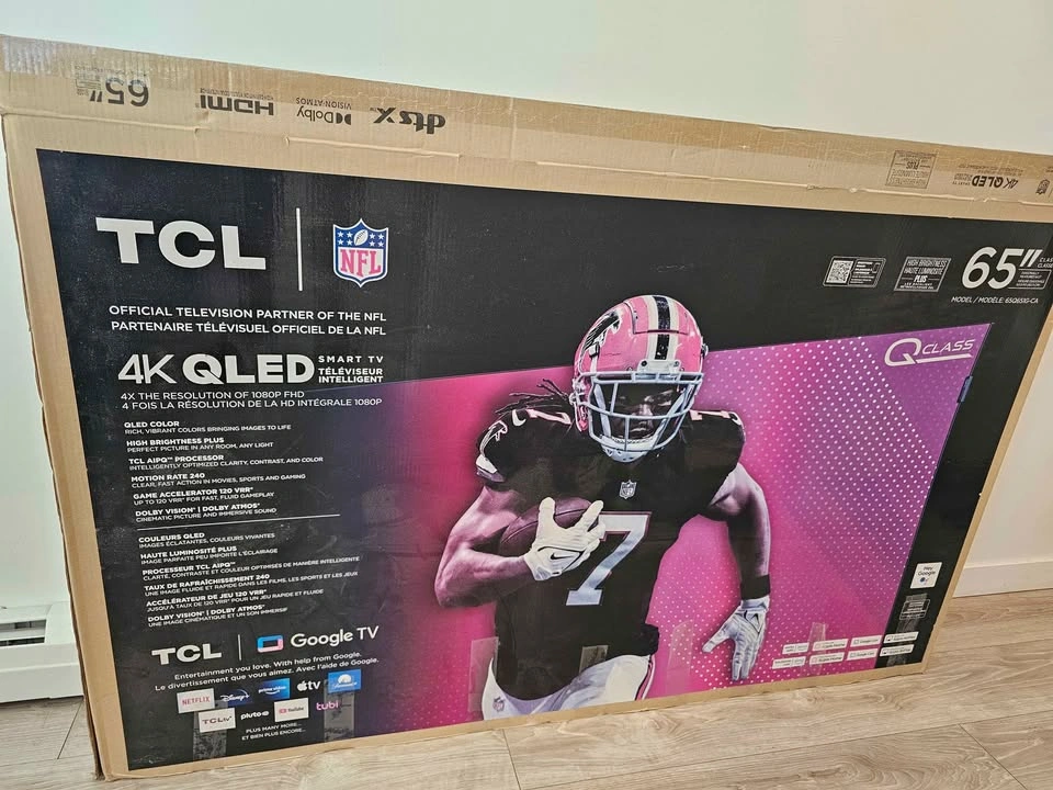 TCL 65" 4K QLED Google TV w/ 3 Yr Warranty (Exp. 2027) - photo 3