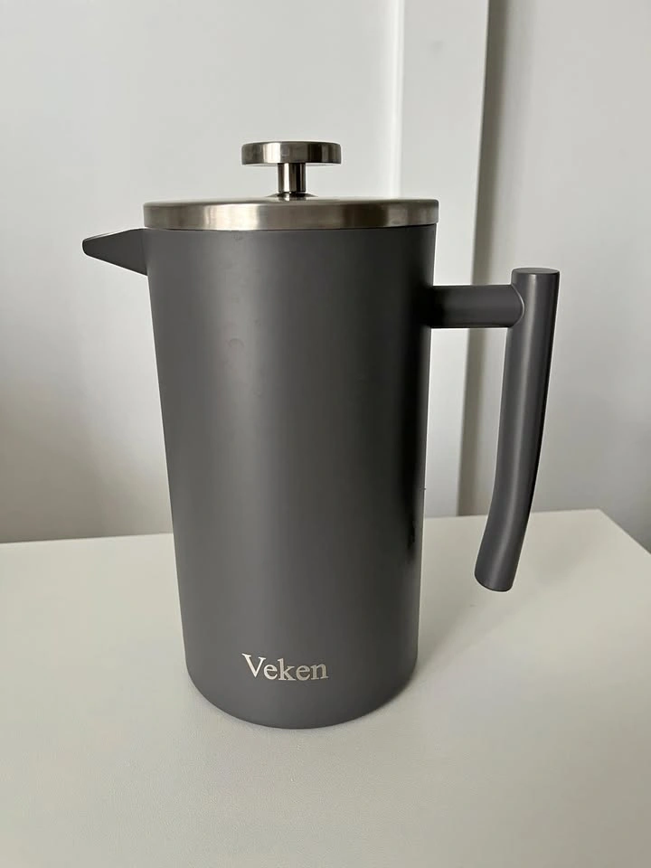 Veken French Press Coffee Tea Maker 34 oz Stainless Steel
