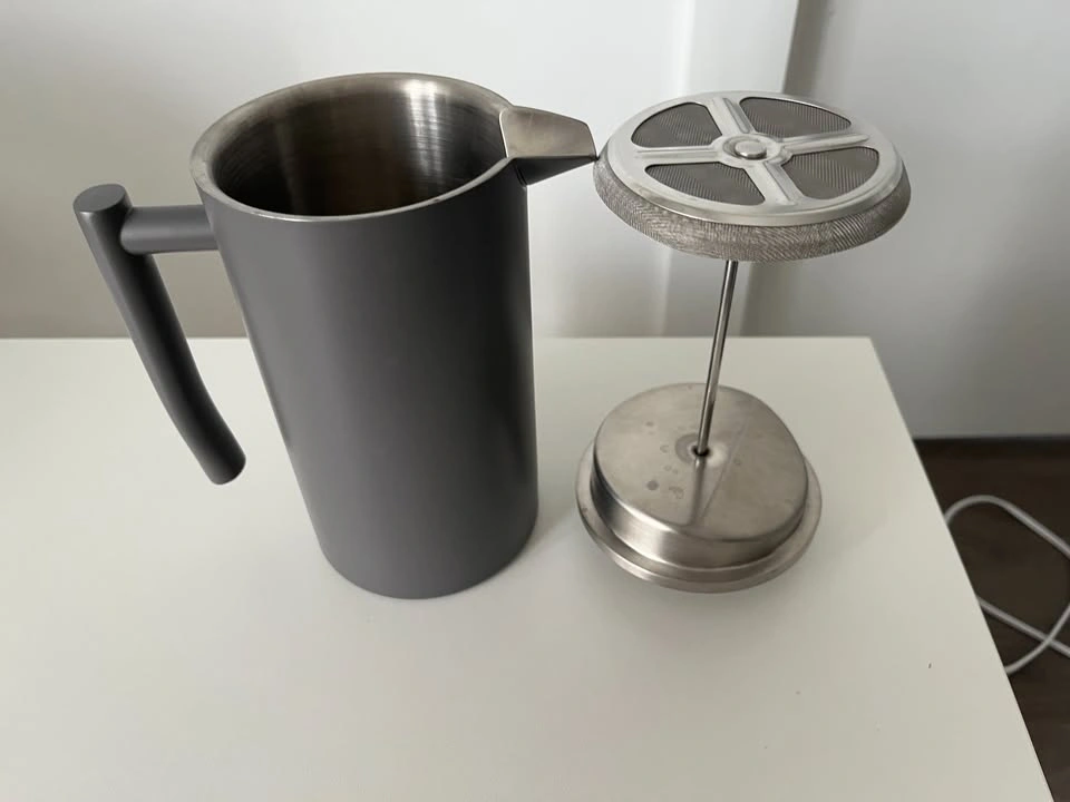 Veken French Press Coffee Tea Maker 34 oz Stainless Steel - photo 4