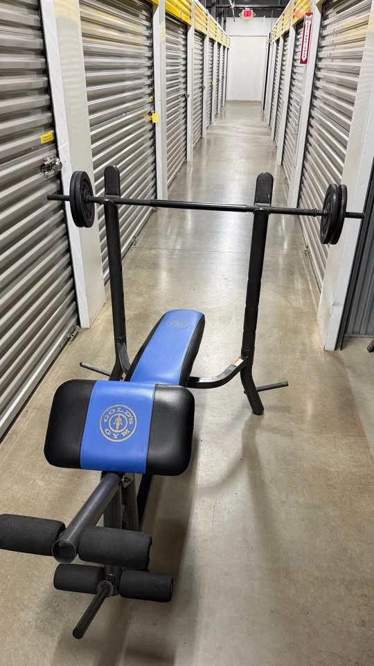 Gold’s Gym Weight Bench With Barbell & Plates - photo 3