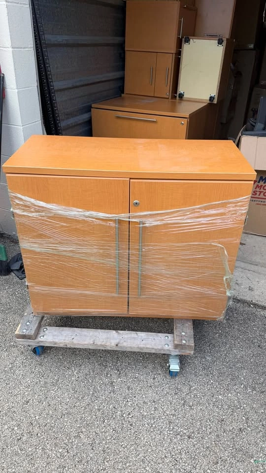 Röhr Wood Office Storage Cabinet With Lock, 36"W x 30"H - photo 2