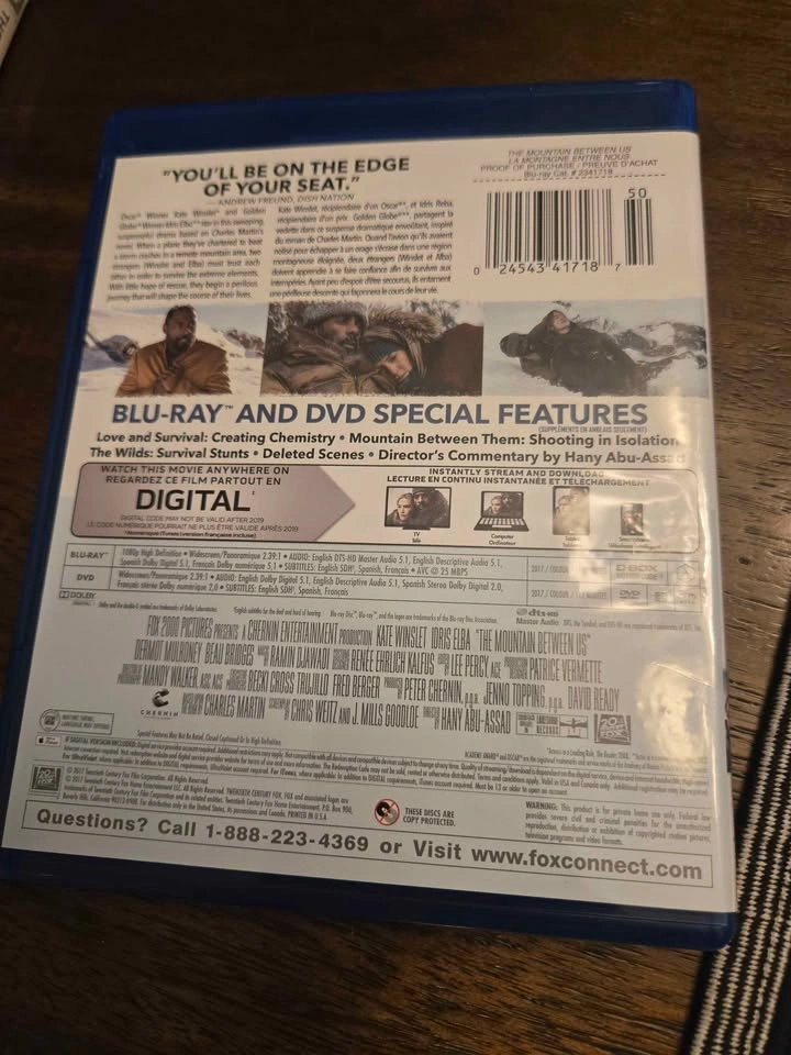 The Mountain Between Us (Blu-ray/DVD) - photo 3