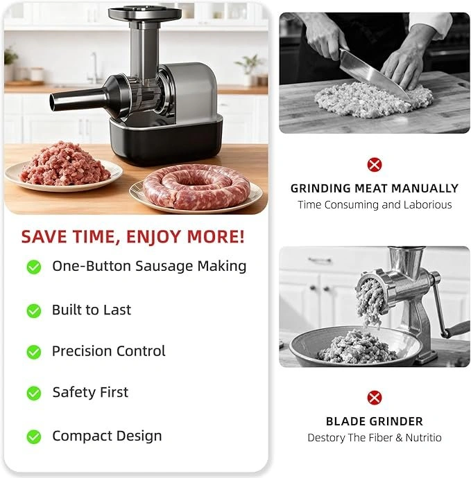 Electric Sausage Stuffer Machine, Easy Clean Homemade Sausage Ma - photo 2