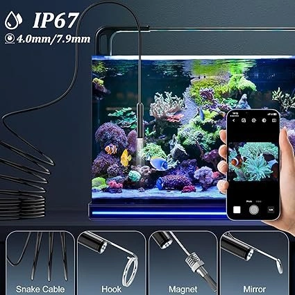 Endoscope Camera with Light, HD, Adjustable LED Lights, IP67 Wat - photo 4