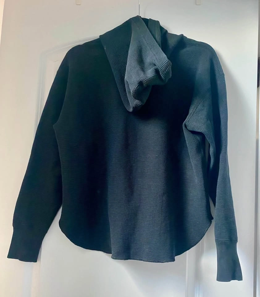 Black Waffle Hoodie - Size XS - photo 2