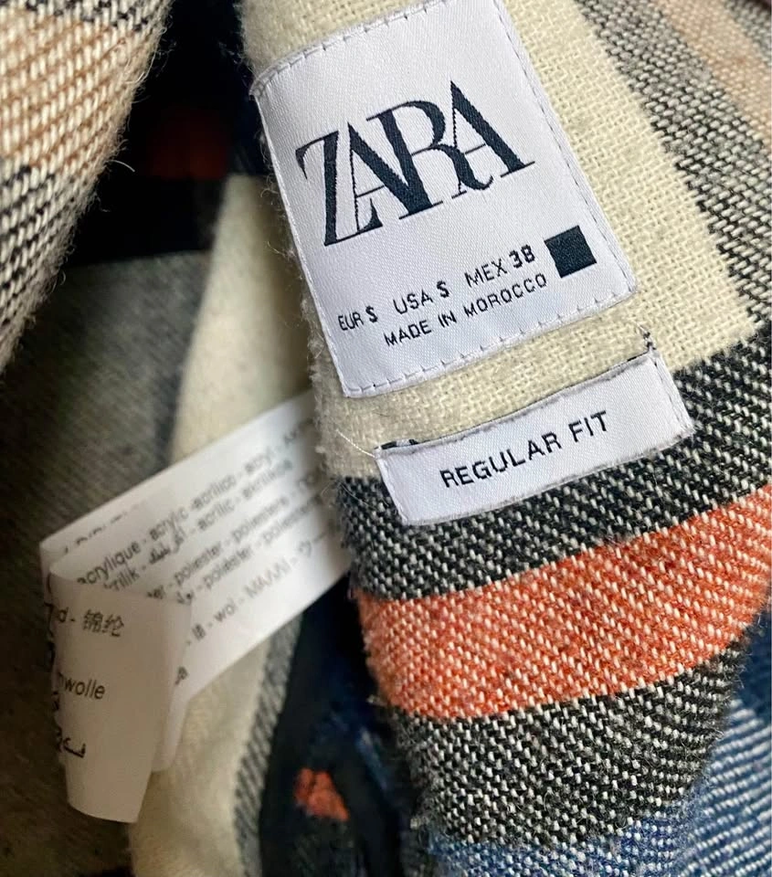 Zara Plaid Sweater Jacket (Unisex) - Men's Small - photo 3