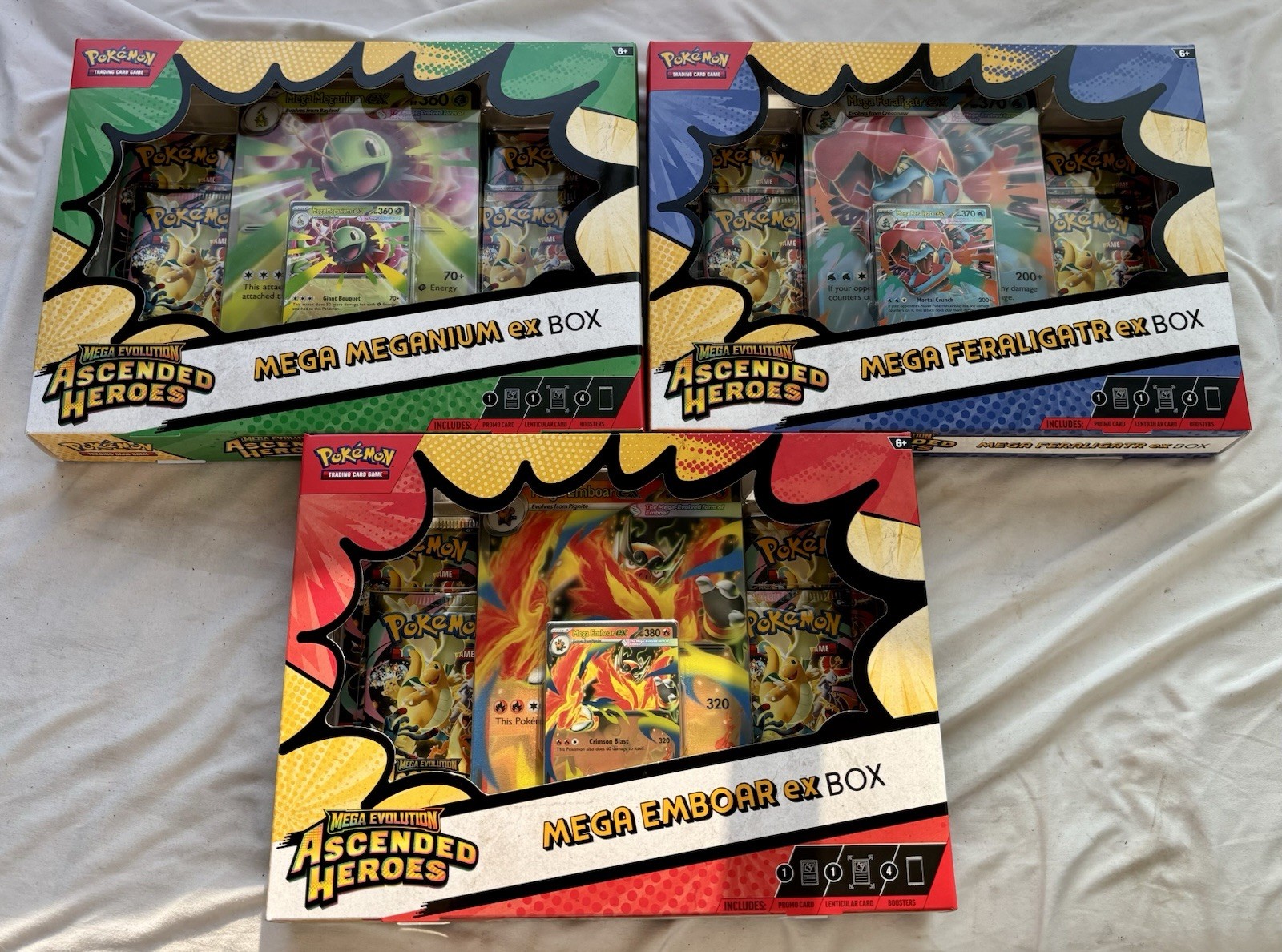 Pokemon TCG Ascended Heroes Mega ex Box Set (3 Boxes)