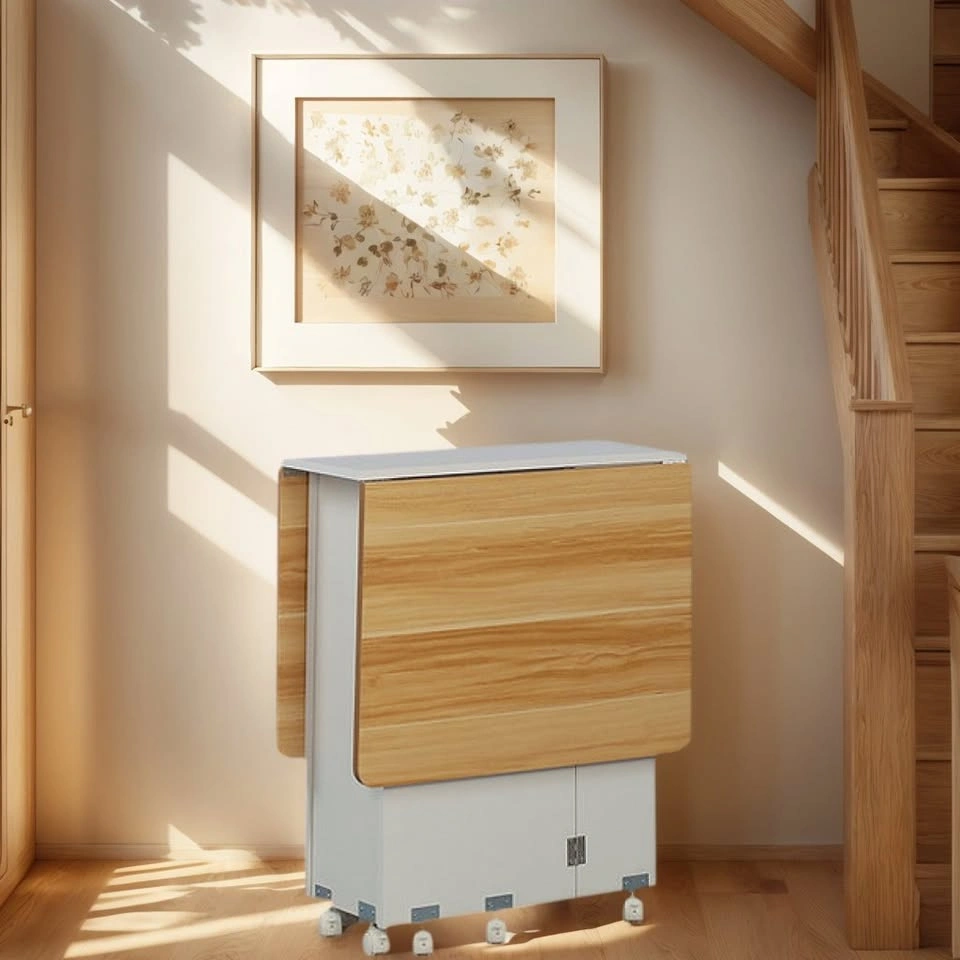 Foldable Dining Table with Storage Shelf - photo 2