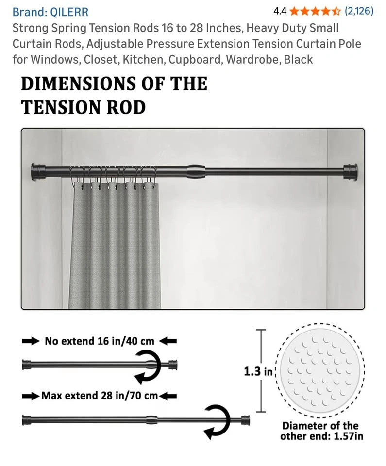 Tension Curtain Rod - photo 5