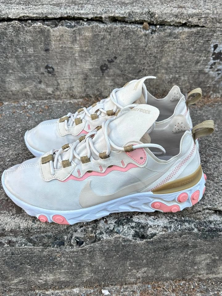 Nike React Element 55 Phantom Tan Pink Womens US 8.5