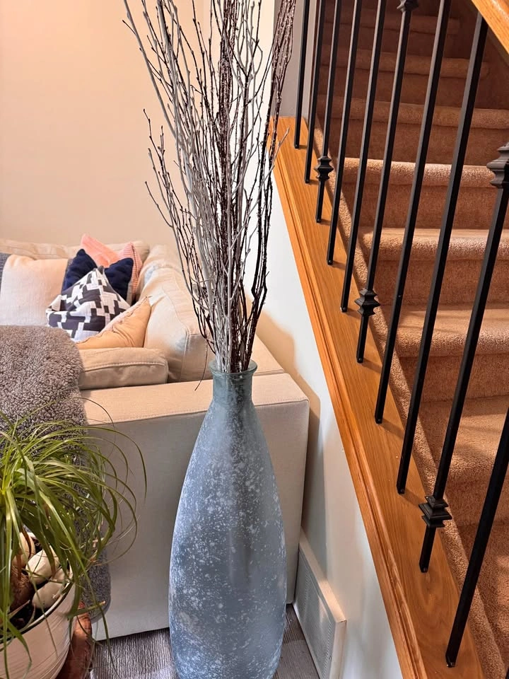 Blue decorative vase