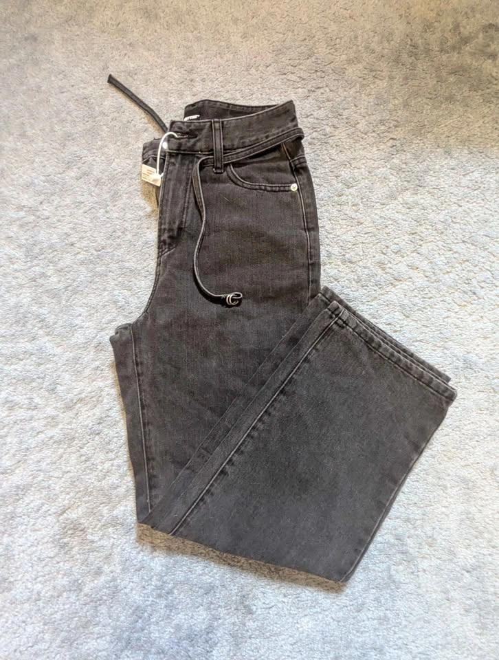 Black Denim Jeans, XS - photo 2
