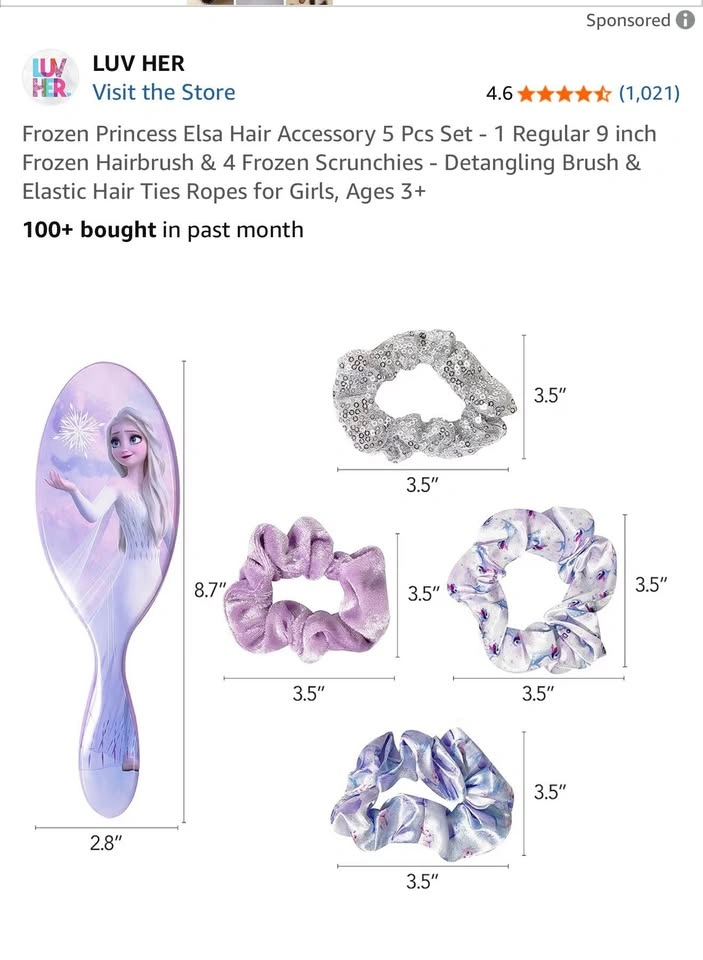 Frozen Elsa Hair Accessory Set - photo 3