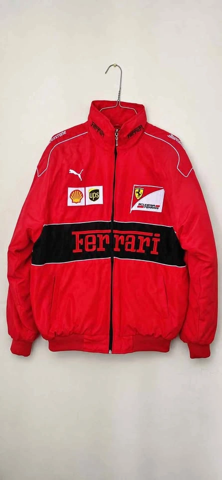 Vintage Ferrari F1 Racing Jacket – Red Puma Scuderia Ferrari Lar
