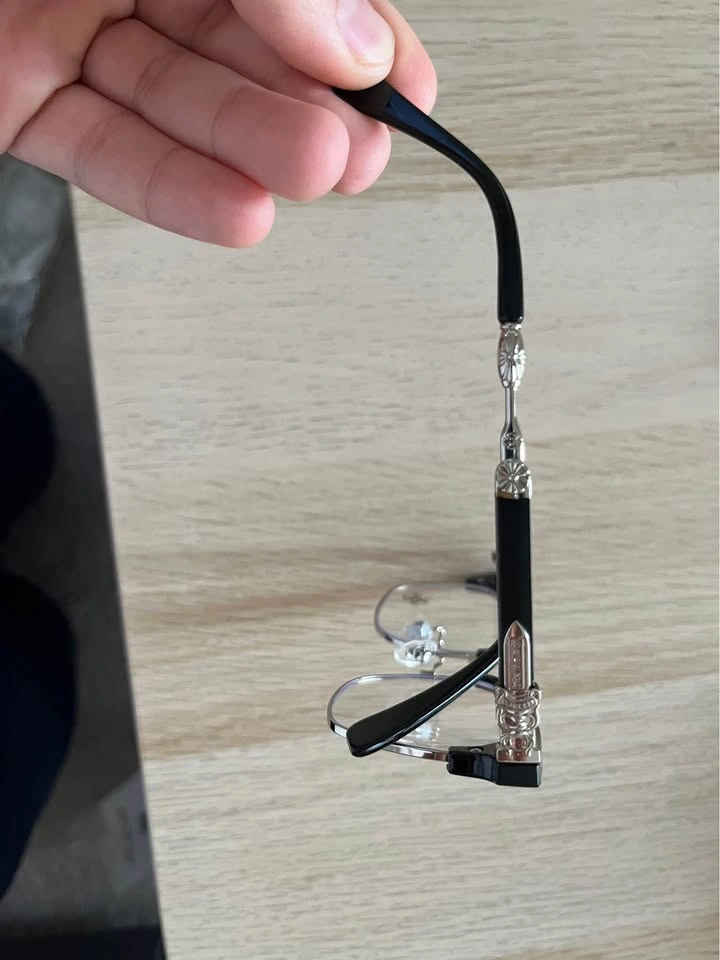 Chrome Hearts Black Blue Light Glasses - photo 2