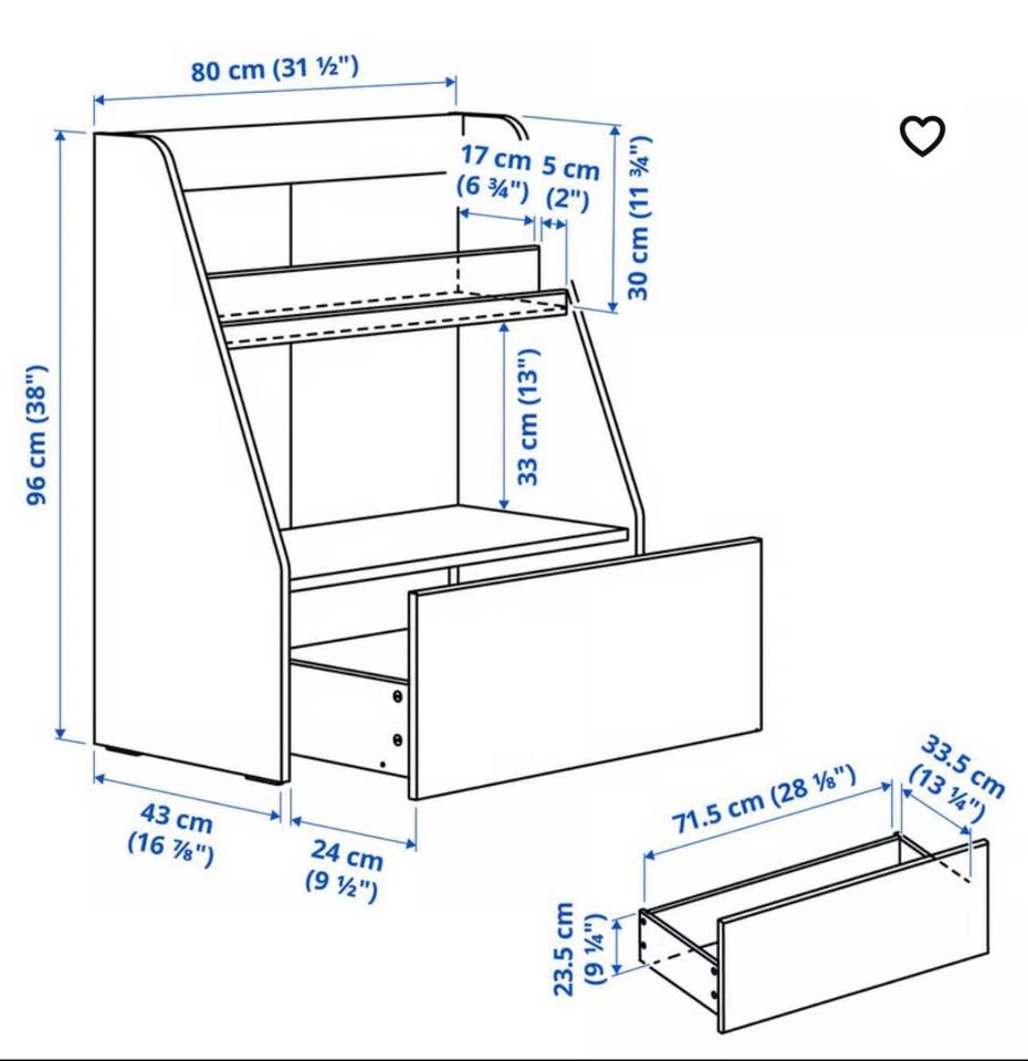 Ikea bergig Kids Bookshelf - photo 5