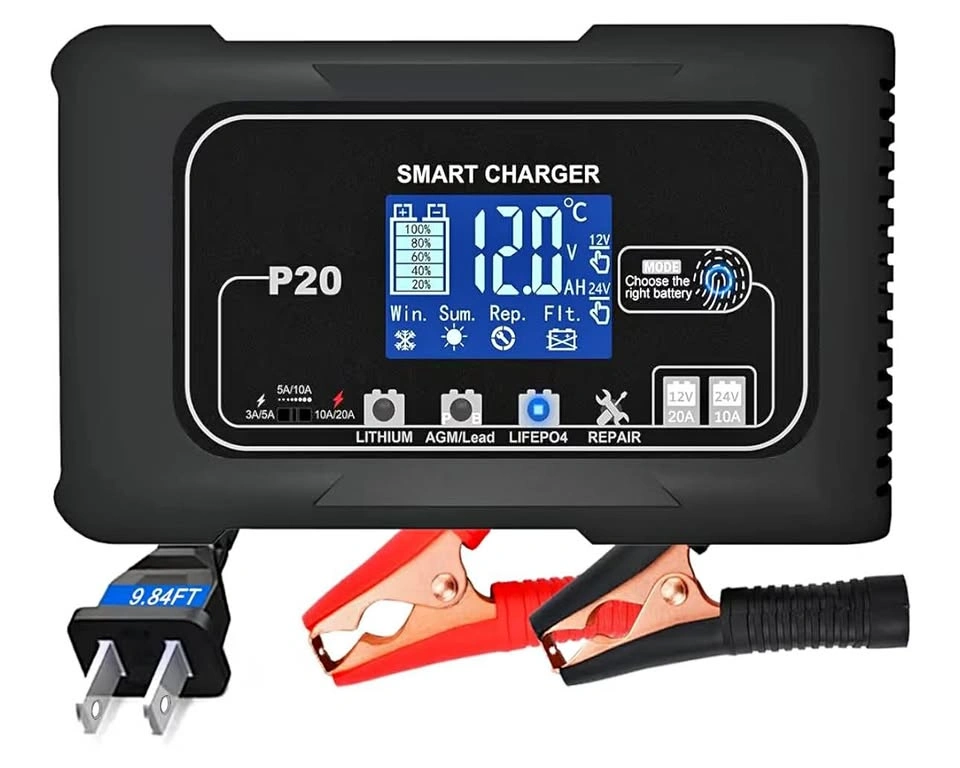 12V/24V Smart Car Battery Charger