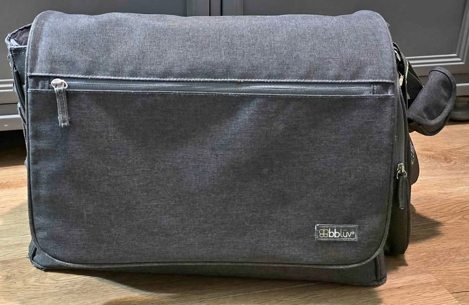 Bblüv Diaper Bag / Baby Travel Bag – Grey