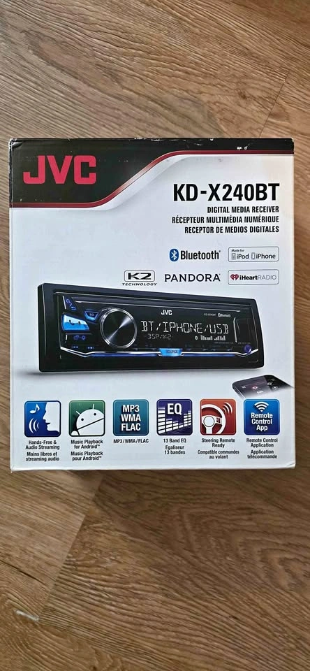 Brand New JVC Bluetooth Car Stereo KD-X240BT