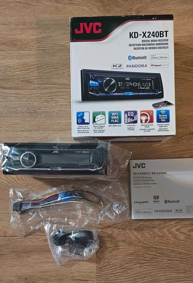 Brand New JVC Bluetooth Car Stereo KD-X240BT - photo 2