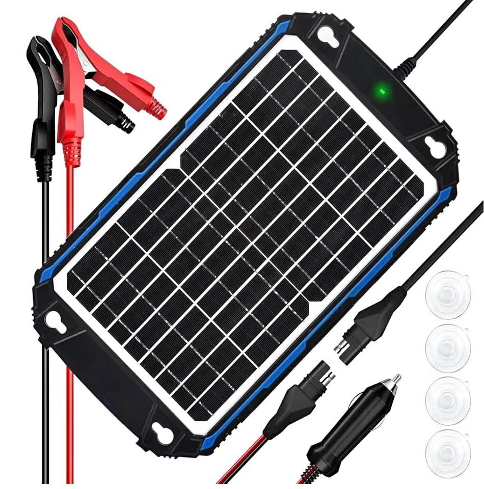 SUNER POWER 12W 12V Solar Battery Charger & Maintainer Pro