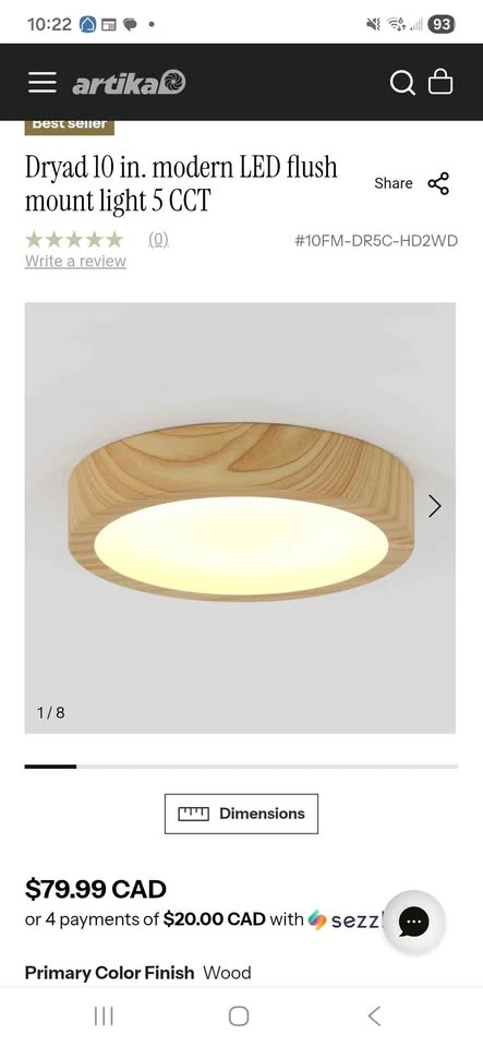 Brand New in Box Artika Flush Mount light - photo 3