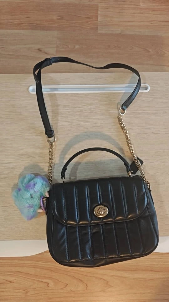 Coach Black Quilted Leather Top Handle / Crossbody Bag - photo 5