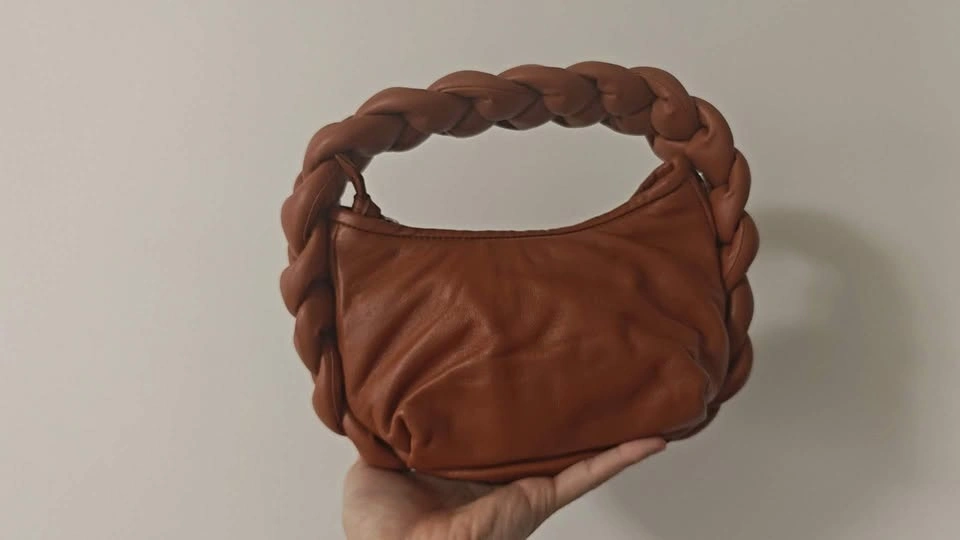 New Brown Leather Top Handle Handbag - photo 2
