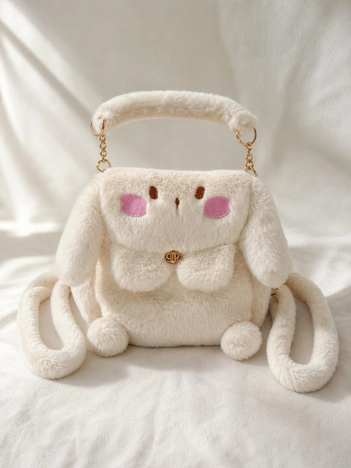New Plush Bunny Convertible Bag
