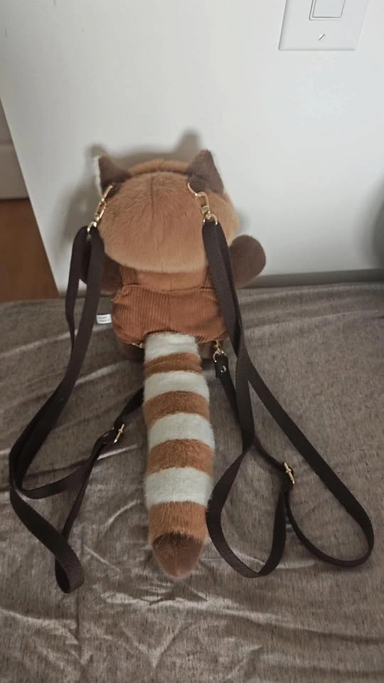 New Red Panda Plush Mini Backpack - photo 3