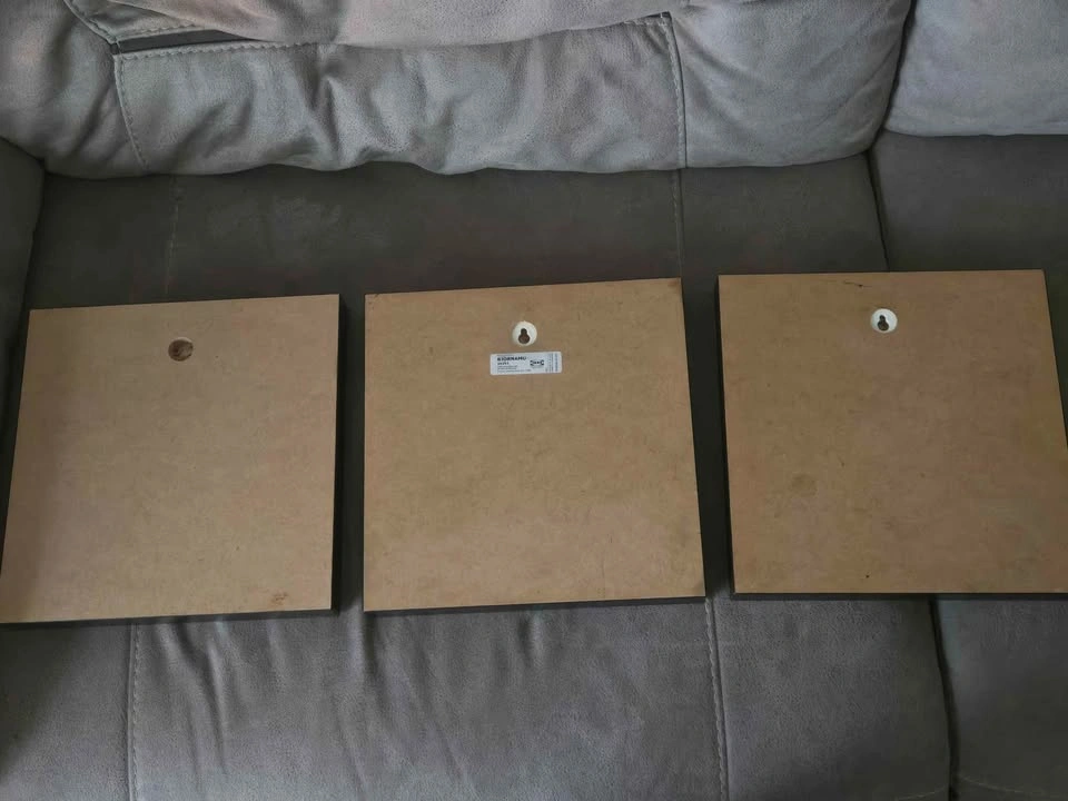 IKEA Björnamon Rustic Wood Animal Wall Art Set Bear Eagle Moose - photo 2