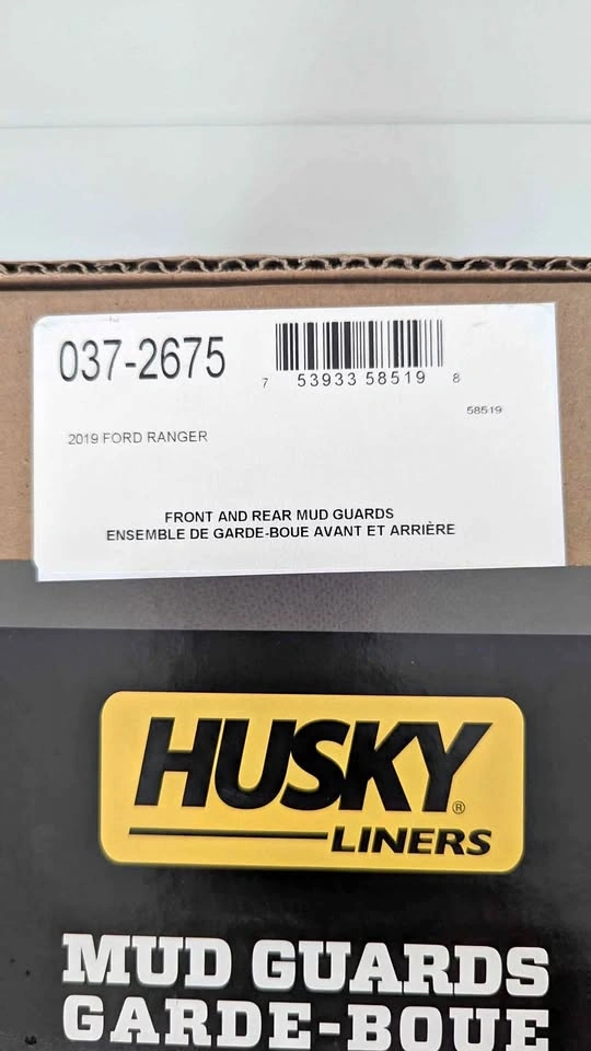 2019 Ford Ranger Husky Liners Mud Guards 4pc
