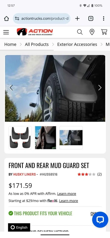 2019 Ford Ranger Husky Liners Mud Guards 4pc - photo 5