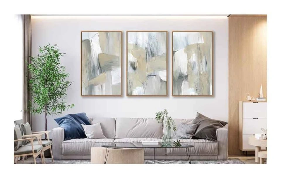 3 Piece Abstract Framed Canvas Wall Art Set (Brand New) - photo 4