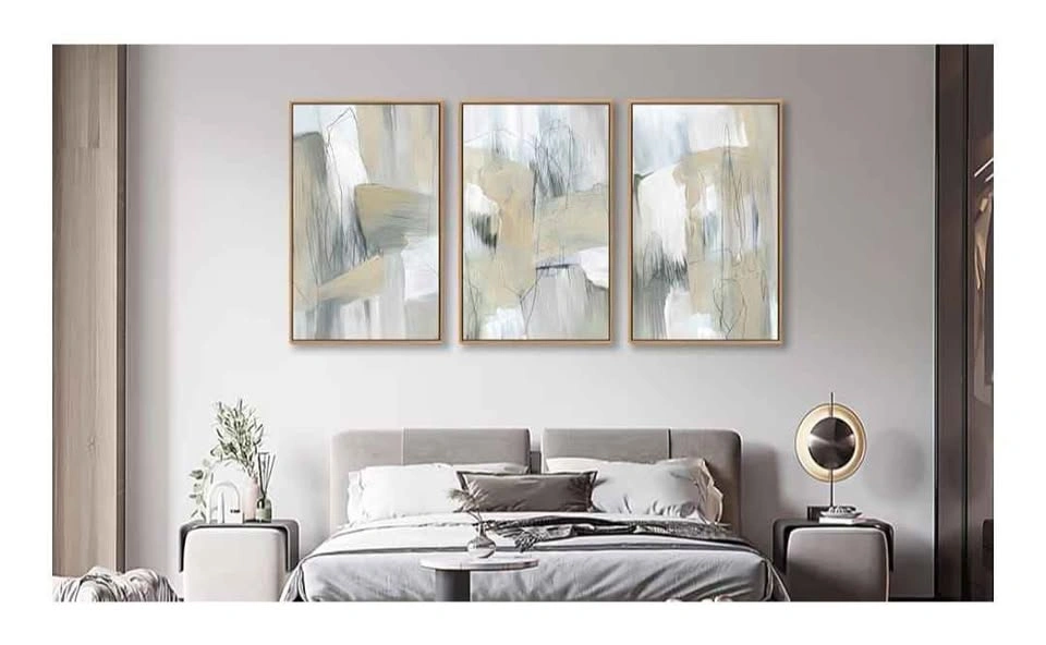 3 Piece Abstract Framed Canvas Wall Art Set (Brand New) - photo 5