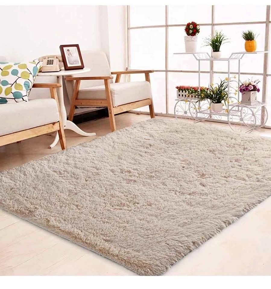 Pure Beige Area Rug 6x9 Feet (brand new)
